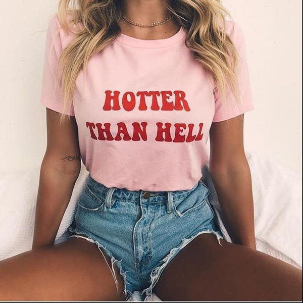 summer fashion er than women hell tshirts letter printed pink harajuku female camisas, White
summer fashion er than women hell tshirts letter printed pink harajuku female camisas, White