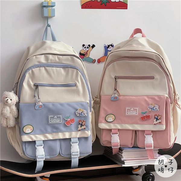 girls hit color backpack large capacity travel japanese harajuku soft girl student school bag
girls hit color backpack large capacity travel japanese harajuku soft girl student school bag