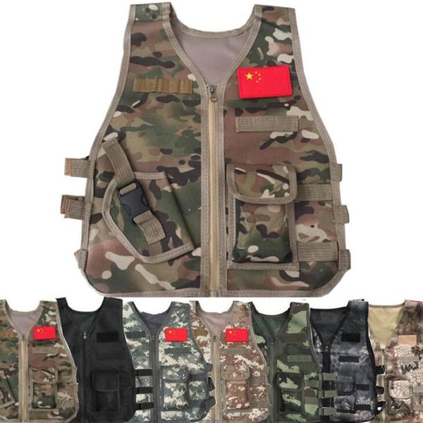 children summer camping training camouflage tactical vest body armor kids outdoor performance cs war game hunting waistcoat gear jackets, Camo;black
children summer camping training camouflage tactical vest body armor kids outdoor performance cs war game hunting waistcoat gear jackets, Camo;black