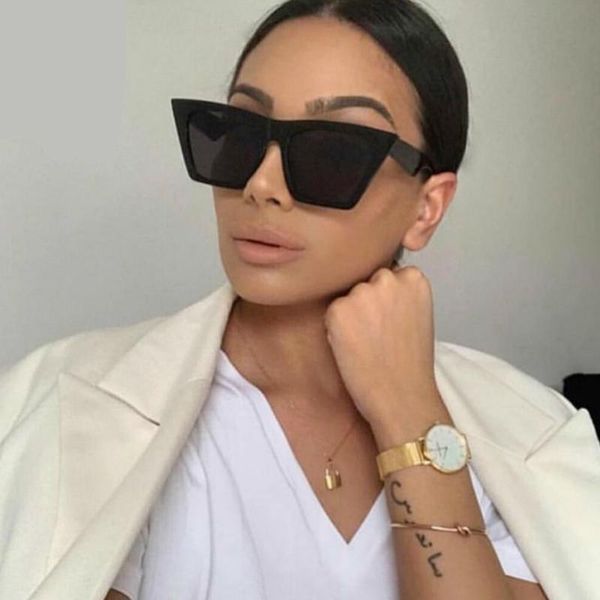 sunglasses fashion square women designer luxury cat eye sun glasses for vintage large frame women's, White;black
sunglasses fashion square women designer luxury cat eye sun glasses for vintage large frame women's, White;black