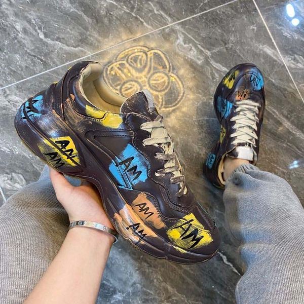 shoes multicolor men trainers ggs''gg real leather handmade fashion gradient technical sneakers women famous shoe quality designer, Black
shoes multicolor men trainers ggs''gg real leather handmade fashion gradient technical sneakers women famous shoe quality designer, Black