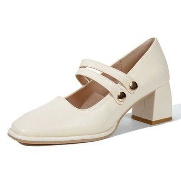 spring small leather shoes, thick heels, high-heeled buckle simple women's shoes 210611, Black
spring small leather shoes, thick heels, high-heeled buckle simple women's shoes 210611, Black