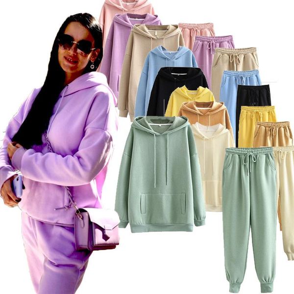 women's two piece pants 2021 autumn winter women tracksuit thick fleece 100% cotton suit 2 pieces sets hoodies sweatshirt and suits, White
women's two piece pants 2021 autumn winter women tracksuit thick fleece 100% cotton suit 2 pieces sets hoodies sweatshirt and suits, White