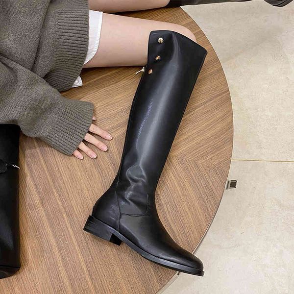 boots autumn winter women knee high fashion concise quality genuine leather thick low heels party casual shoes woman 2b3y, Black
boots autumn winter women knee high fashion concise quality genuine leather thick low heels party casual shoes woman 2b3y, Black