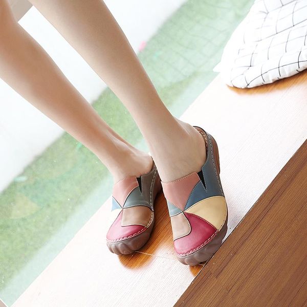slippers retro women's lightweight and color-blocking large size round head comfortable thick bottom casual lazy, Black
slippers retro women's lightweight and color-blocking large size round head comfortable thick bottom casual lazy, Black