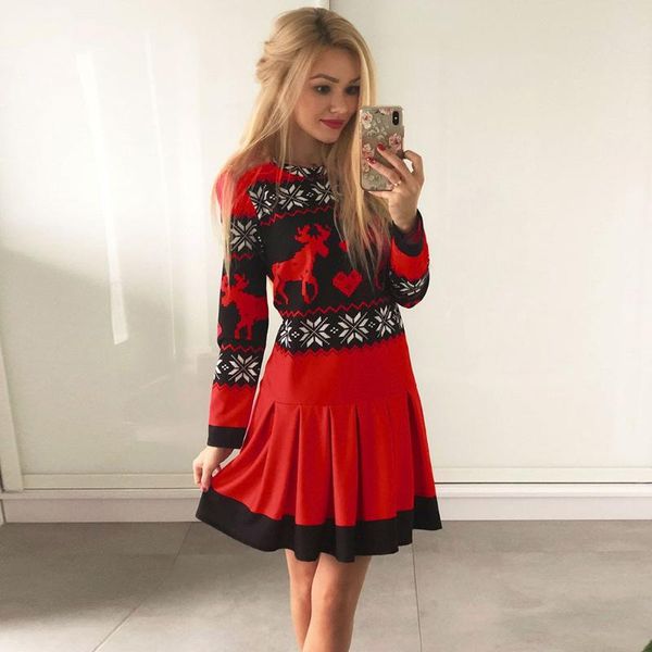 casual dresses 2021 autumn winter christmas dress year festival family party women snowflake print long sleeve vestidos plus size#j30, Black;gray
casual dresses 2021 autumn winter christmas dress year festival family party women snowflake print long sleeve vestidos plus size#j30, Black;gray