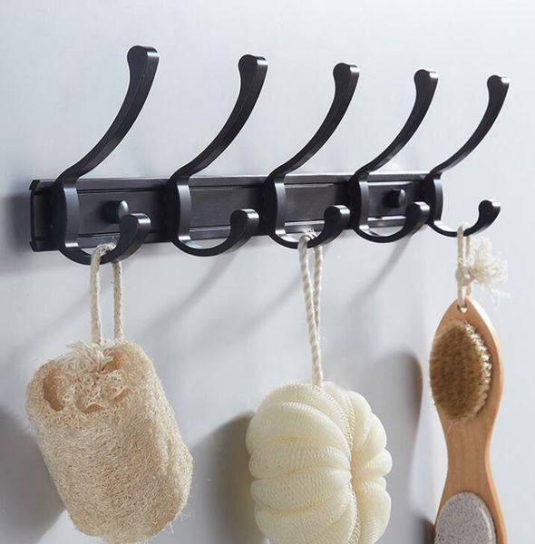 towel racks 3/4/5/6 hooks robe for clothes storage hat coat hanging black space aluminum bathroom accessories
towel racks 3/4/5/6 hooks robe for clothes storage hat coat hanging black space aluminum bathroom accessories