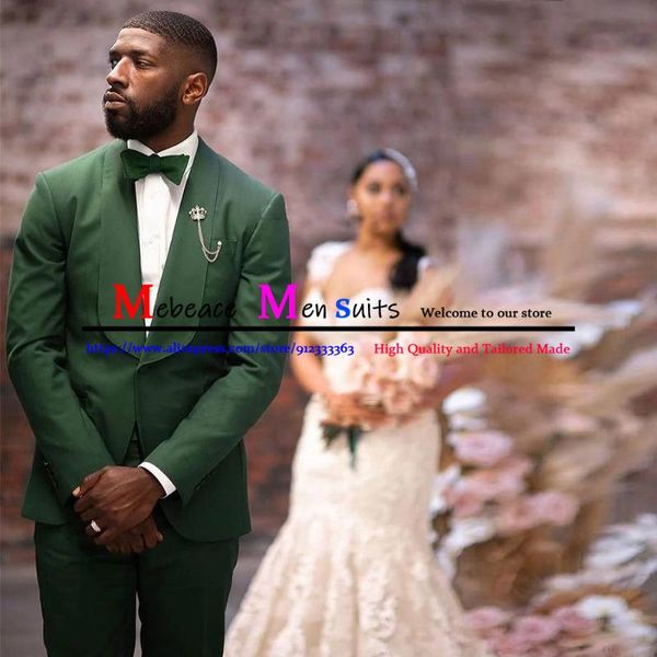 men's suits & blazers dark green groom tuxedos wide shawl lapel men wedding prom man one button jacket with pants set terno masculino, White;black
men's suits & blazers dark green groom tuxedos wide shawl lapel men wedding prom man one button jacket with pants set terno masculino, White;black