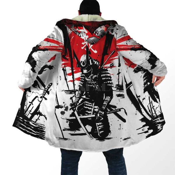 men's wool & blends oni mask tattoo samurai all over 3d printed thick warm hooded cloak for men windproof fleece casual-5, Black
men's wool & blends oni mask tattoo samurai all over 3d printed thick warm hooded cloak for men windproof fleece casual-5, Black