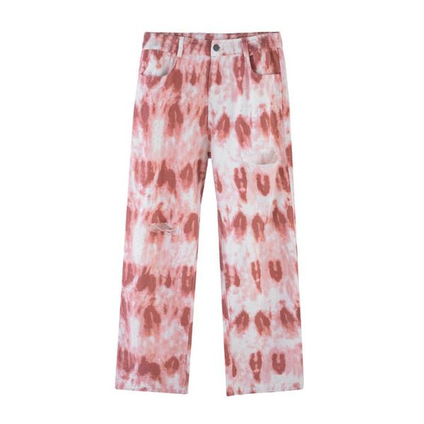 men's jeans washed and worn tie-dye ripped european american style loose straight trousers high street casual pant, Blue
men's jeans washed and worn tie-dye ripped european american style loose straight trousers high street casual pant, Blue