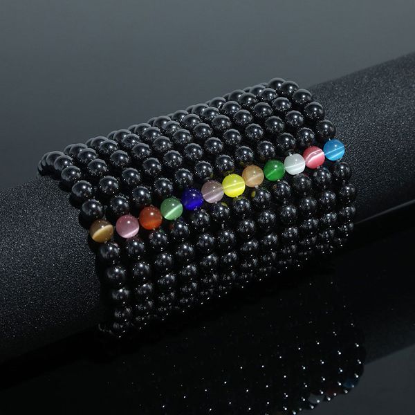 8mm natural stone strands bracelets healing energy beads for men women charm yoga party club elastic jewelry, Black
8mm natural stone strands bracelets healing energy beads for men women charm yoga party club elastic jewelry, Black
