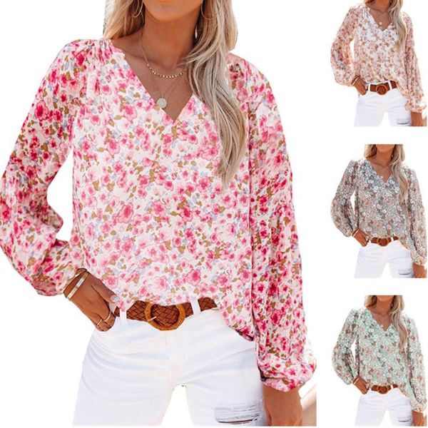 women's blouses & shirts 2021 autumn fashion chiffon print floral o neck long sleeve women loose vintage casual ladies shirt plus size, White
women's blouses & shirts 2021 autumn fashion chiffon print floral o neck long sleeve women loose vintage casual ladies shirt plus size, White