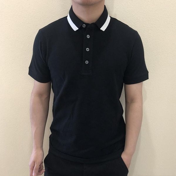 men's polos 2021 latest casual solid color shirt fashion summer short sleeves, White;black
men's polos 2021 latest casual solid color shirt fashion summer short sleeves, White;black