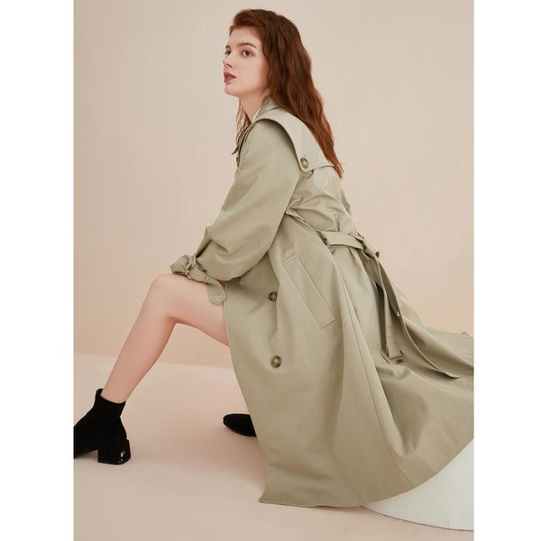 women's trench coats fall in love with blue autumn and winter 2021 khaki mid length lace up double breasted windbreaker, Tan;black
women's trench coats fall in love with blue autumn and winter 2021 khaki mid length lace up double breasted windbreaker, Tan;black