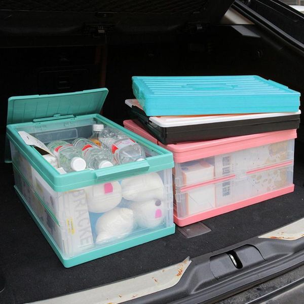car organizer trunk storage box folding good practicality 30l thickened transparent organize boxes
car organizer trunk storage box folding good practicality 30l thickened transparent organize boxes