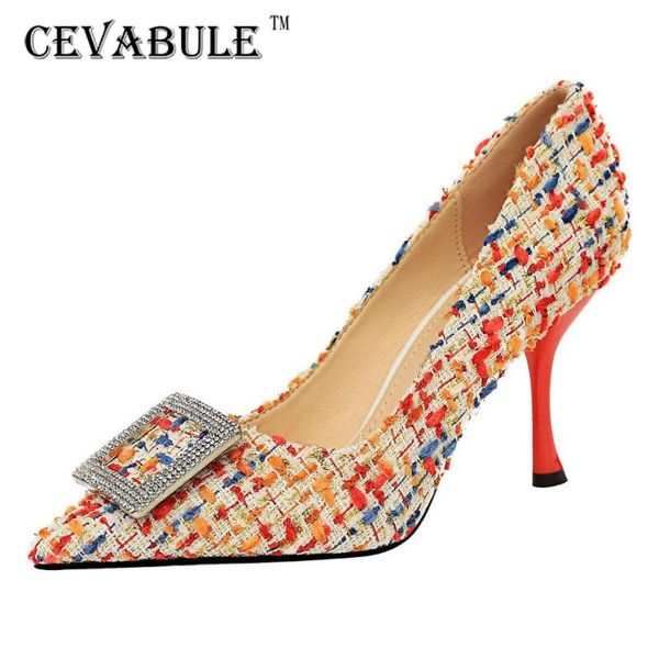 dress shoes cevabule fashion high heels shallow mouth pointed color matching cloth metal crystal square buckle women's ds-998-5, Black
dress shoes cevabule fashion high heels shallow mouth pointed color matching cloth metal crystal square buckle women's ds-998-5, Black