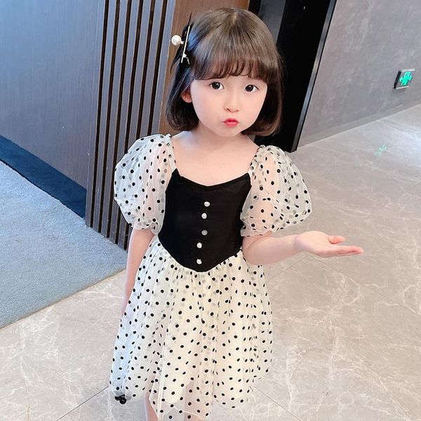 summer girls dress children lace polka dot puff sleeve princess patchwork color casual kids vacation clothes girl's dresses, Red;yellow
summer girls dress children lace polka dot puff sleeve princess patchwork color casual kids vacation clothes girl's dresses, Red;yellow