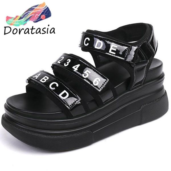 dress shoes doratasia women cool letters platform 2021 summer casual wedges sandals fashion high heels, Black
dress shoes doratasia women cool letters platform 2021 summer casual wedges sandals fashion high heels, Black