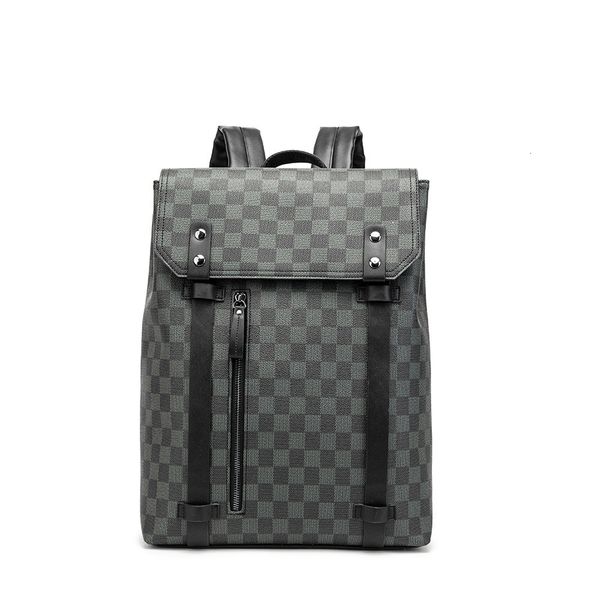 bag backpack popular young men's simple business leather leisure outdoor schoolbag lattice pattern, Black;red
bag backpack popular young men's simple business leather leisure outdoor schoolbag lattice pattern, Black;red