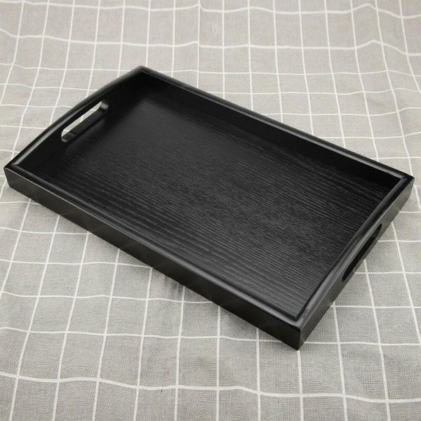 dishes & plates serving tray large black wood rectangle butler breakfast trays with handles easy to grip drop
dishes & plates serving tray large black wood rectangle butler breakfast trays with handles easy to grip drop