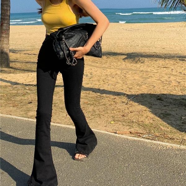 women's jeans y2k flare pants girl ins style strechy trousers women fashion high waist full length harajuku black, Blue
women's jeans y2k flare pants girl ins style strechy trousers women fashion high waist full length harajuku black, Blue