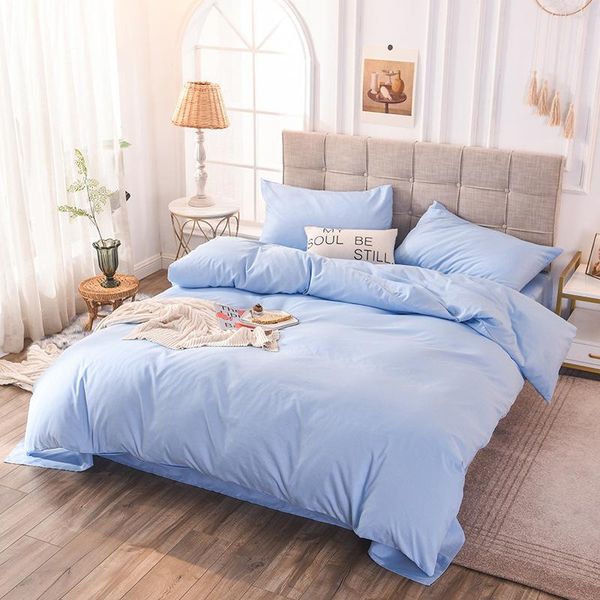 bedding sets simple solid color bed linen 4-piece set el single and double sanding bag comforter
bedding sets simple solid color bed linen 4-piece set el single and double sanding bag comforter