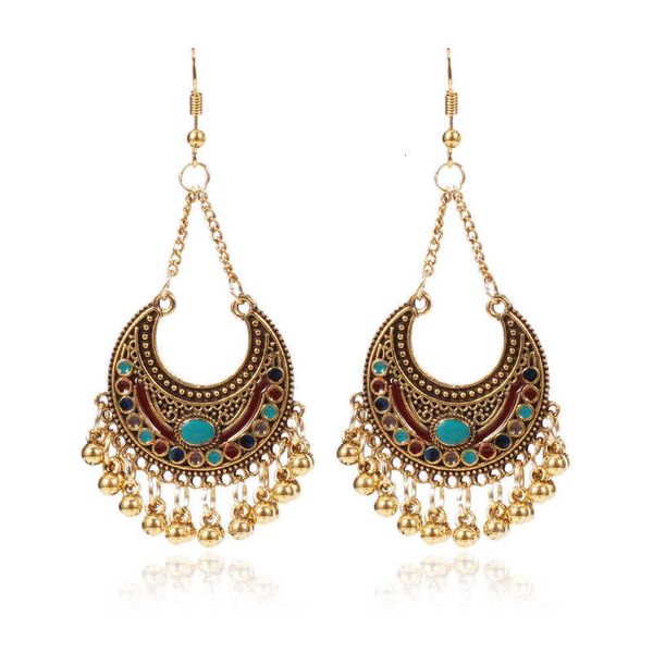 earring national style earrings disc metal ball tassel anti allergy jewelry oil dripping earrings, Golden
earring national style earrings disc metal ball tassel anti allergy jewelry oil dripping earrings, Golden
