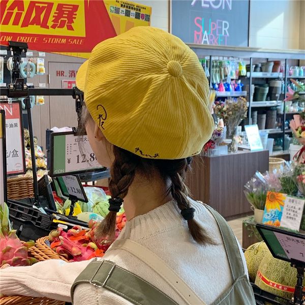 wind octagonal hat female autumn winter plaid beret net red english newspaper children's hat art hat male, Blue;gray
wind octagonal hat female autumn winter plaid beret net red english newspaper children's hat art hat male, Blue;gray