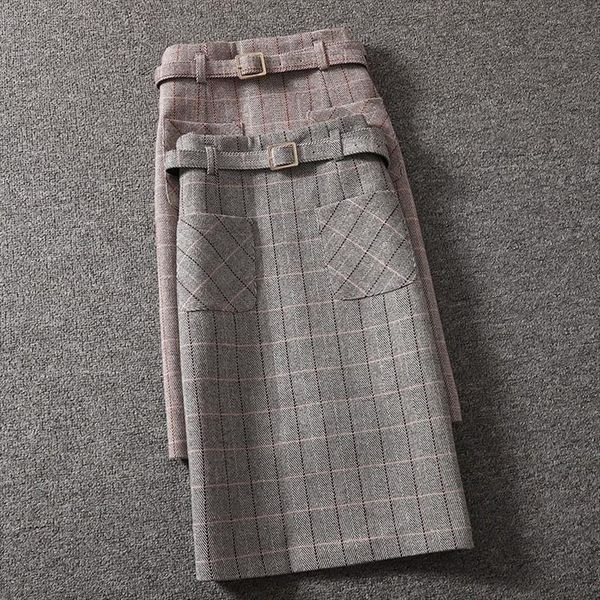 autumn winter high waisted with womens skirts belt woolen pockets long slit waistband woman mujer faldas saias mulher, Black
autumn winter high waisted with womens skirts belt woolen pockets long slit waistband woman mujer faldas saias mulher, Black