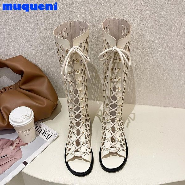 sandals 2021 fashion summer hollow breathable out black boots women side zipper motorcycle leather knee-high fur female lady
sandals 2021 fashion summer hollow breathable out black boots women side zipper motorcycle leather knee-high fur female lady