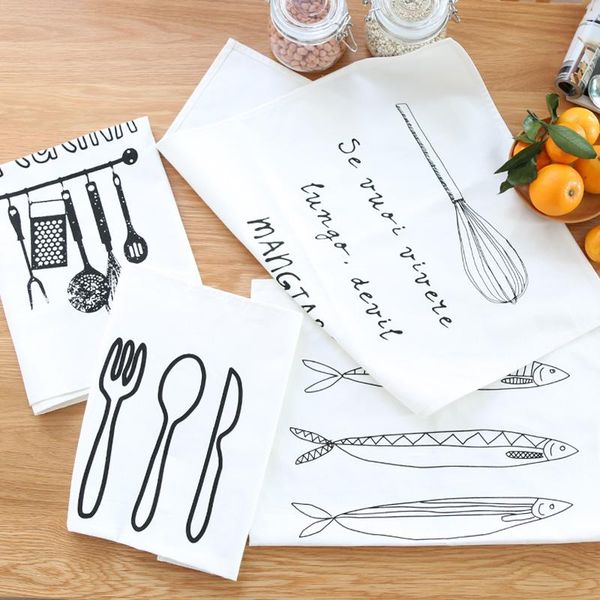 mats & pads dunxdeco table placemat cotton tea towel napkin modern nordic white black kitchen tools fish print home decoration
mats & pads dunxdeco table placemat cotton tea towel napkin modern nordic white black kitchen tools fish print home decoration
