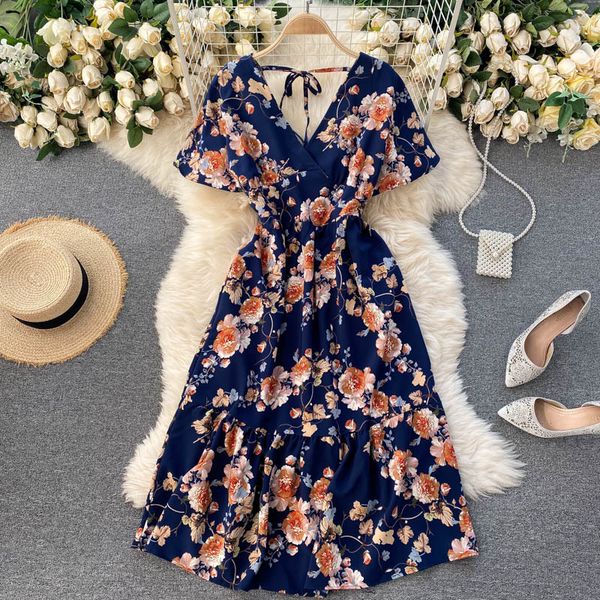 summer retro floral v-neck chiffon print dress for womens short-sleeve waisted boho beach ruffled large-length vestidos 210420, Black;gray
summer retro floral v-neck chiffon print dress for womens short-sleeve waisted boho beach ruffled large-length vestidos 210420, Black;gray