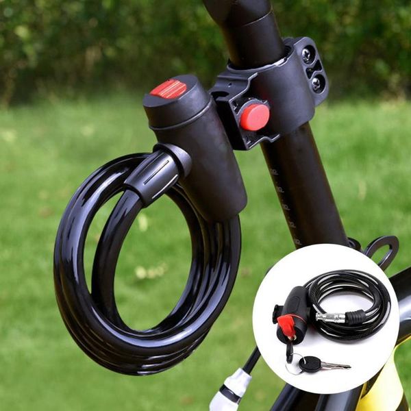 bike locks theft spiral universal protective bicycle anti-deform metal lock accessories with key
bike locks theft spiral universal protective bicycle anti-deform metal lock accessories with key