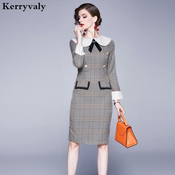 casual dresses style figure-flattering women plaid bandage dress vestidos invierno 2021 mujer autumn office midi bodycon k6572, Black;gray
casual dresses style figure-flattering women plaid bandage dress vestidos invierno 2021 mujer autumn office midi bodycon k6572, Black;gray