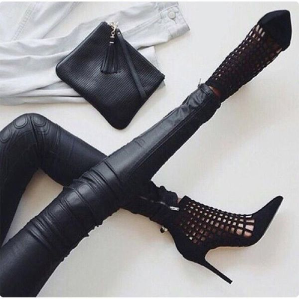 dress shoes teahoo black high heels sandals women pointed toe mesh gladiator summer ankle boots for party woman
dress shoes teahoo black high heels sandals women pointed toe mesh gladiator summer ankle boots for party woman