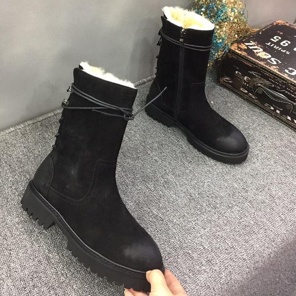 boots real fur women ankle 2021 winter shoes snoe genuine leather platform female short strappy warm wool booties, Black
boots real fur women ankle 2021 winter shoes snoe genuine leather platform female short strappy warm wool booties, Black
