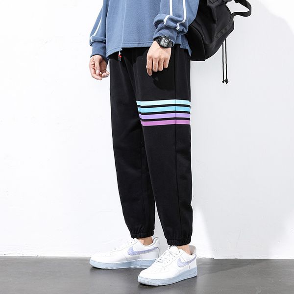 casual pants tb four bar fashion men's summer large leggings capris outdoor running, Black
casual pants tb four bar fashion men's summer large leggings capris outdoor running, Black