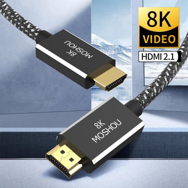 moshou ultra high speed 2.1 cable 8k@60hz 4k@120hz 48gbps dynamic hdr earc vrr allm qft qms for ps4 ps5 8k audio cables & connectors
moshou ultra high speed 2.1 cable 8k@60hz 4k@120hz 48gbps dynamic hdr earc vrr allm qft qms for ps4 ps5 8k audio cables & connectors