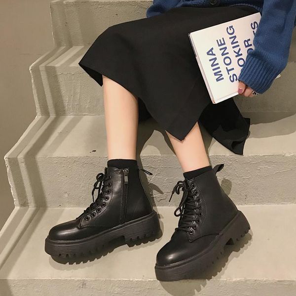 boots zipper shoes women's autumn flat heel boots-women round toe rock ladies med rubber 2021 ankle lolita pu fabric basic cros, Black
boots zipper shoes women's autumn flat heel boots-women round toe rock ladies med rubber 2021 ankle lolita pu fabric basic cros, Black