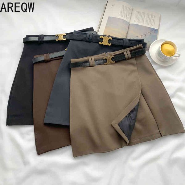 summer fashion all-match high-waisted thin irregular short skirt a-line skirt with belt women 210507, Black
summer fashion all-match high-waisted thin irregular short skirt a-line skirt with belt women 210507, Black