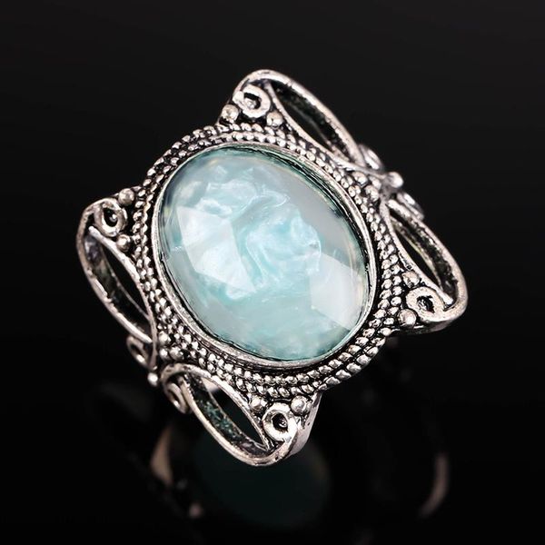 cluster rings vintage blue moonstone ring oval opal anniversary gift personality design silver color for women jewerly accessories, Golden;silver
cluster rings vintage blue moonstone ring oval opal anniversary gift personality design silver color for women jewerly accessories, Golden;silver