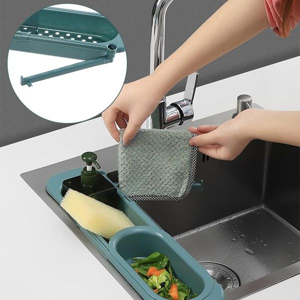 kitchen sink drain rack retractable basket with rotatable towel hook shelf faucet storage accessories & organization
kitchen sink drain rack retractable basket with rotatable towel hook shelf faucet storage accessories & organization
