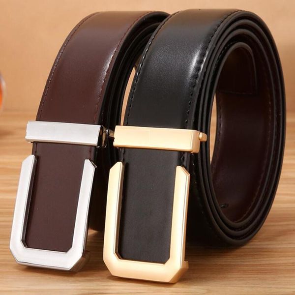 belts men boutique genuine leather luxury design smooth buckle belt multi-color optional casual fashion business waistband., Black;brown
belts men boutique genuine leather luxury design smooth buckle belt multi-color optional casual fashion business waistband., Black;brown