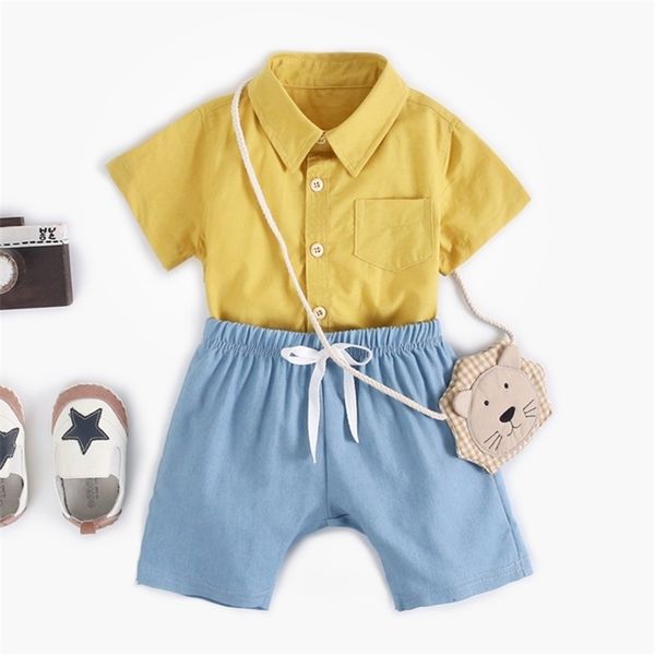 summer baby boy clothes kids boys sets clothing suit shirt rompers + shorts children 210521, White
summer baby boy clothes kids boys sets clothing suit shirt rompers + shorts children 210521, White