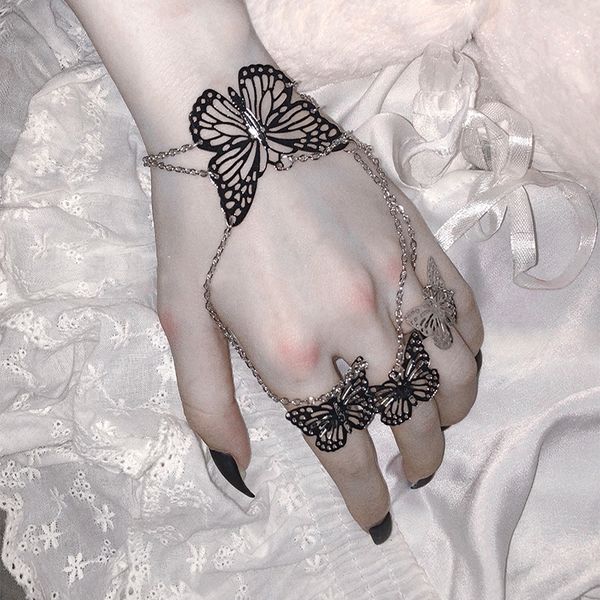 exclusive harajuku chain bracelets hollow butterfly 90s vintage punk hip hop rock style night club disco women finger chain, Golden;silver
exclusive harajuku chain bracelets hollow butterfly 90s vintage punk hip hop rock style night club disco women finger chain, Golden;silver