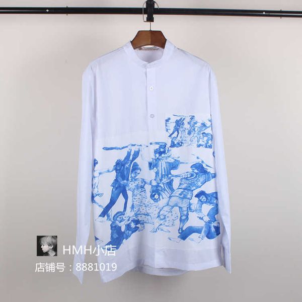 men's shirts bigbang quan zhilong gd same blue national print long sleeve white fashion loose men's and women's shirt, White;black
men's shirts bigbang quan zhilong gd same blue national print long sleeve white fashion loose men's and women's shirt, White;black