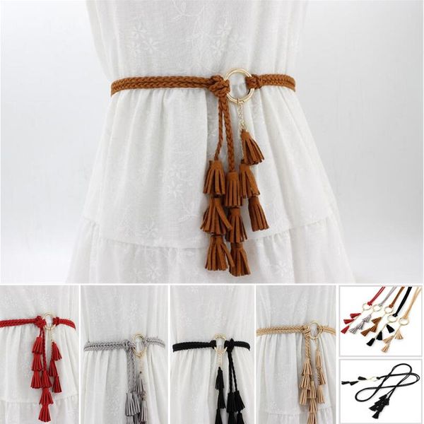 waist chain 120cm woven tassel waistband braided belt rope women decorated ladies tassles belts clothes accessories, Black;brown
waist chain 120cm woven tassel waistband braided belt rope women decorated ladies tassles belts clothes accessories, Black;brown