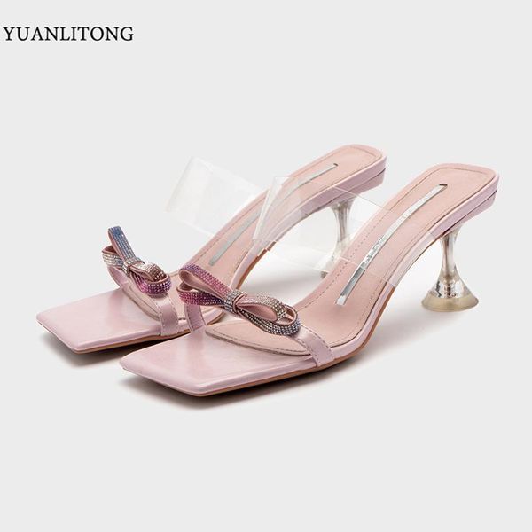 dress shoes fairy crystal bow-knot transparent pumps woman slippers summer glass high heels women square toe clear talons hauts 2021, Black
dress shoes fairy crystal bow-knot transparent pumps woman slippers summer glass high heels women square toe clear talons hauts 2021, Black
