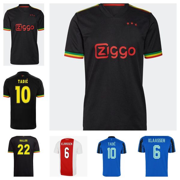 21 22 bob marley soccer jersey tadic berghuis haller third black kit blind promes neres cruyff klaassen gravenberch 2022 football shirt men, Black;yellow
21 22 bob marley soccer jersey tadic berghuis haller third black kit blind promes neres cruyff klaassen gravenberch 2022 football shirt men, Black;yellow