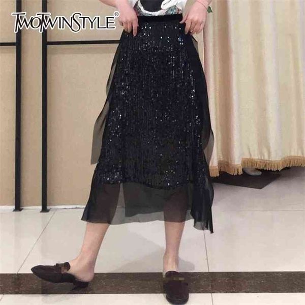 casual patchwork sequin skirt for female high waist loose ruched women's fashion autumn clothing 210521, Black
casual patchwork sequin skirt for female high waist loose ruched women's fashion autumn clothing 210521, Black